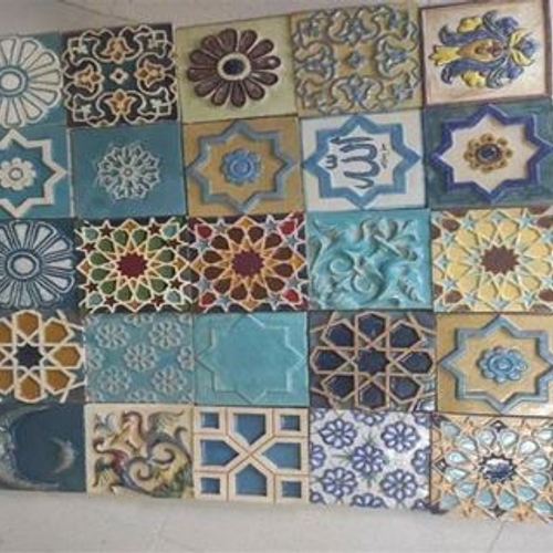 آجر لعاب دار شمسه