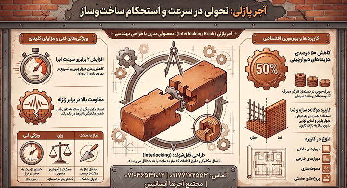 آجر پازلی در آجرنمای شیراز